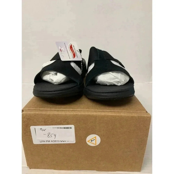 -859 Skechers Arch Fit, Black, Sandals-US 9 Womens - Picture 2 of 5